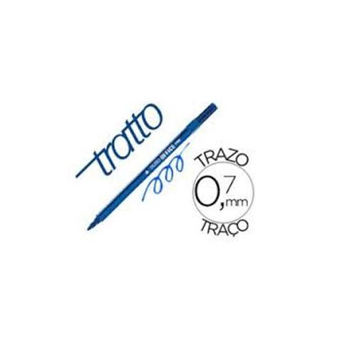 ROTULADOR TRATTO OFFICE FINE PUNTA DE FIBRA TRAZO 0,7mm AZUL