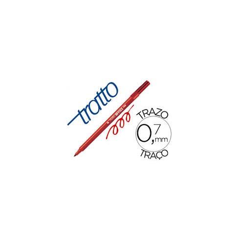 ROTULADOR  TRATTO OFFICE FINE PUNTA DE FIBRA TRAZO 0,7mm ROJO