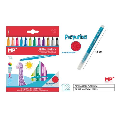 ROTULADORES PURPURINA 12U MP