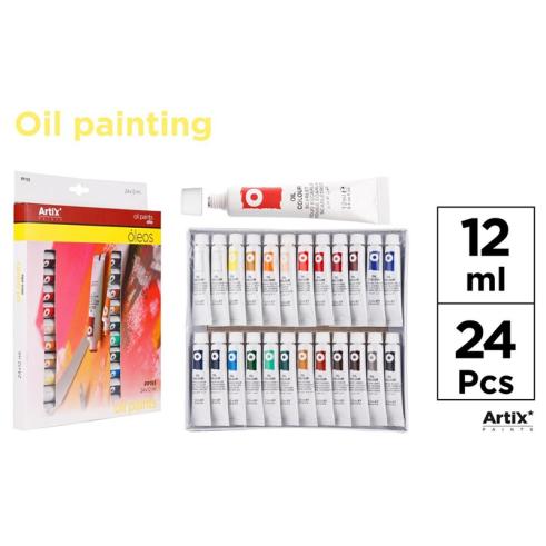 Set de 24 Tubos de Pintura Óleo Artix
