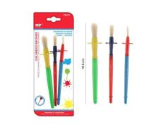 Set de 3 Pinceles Escolares