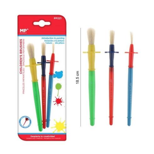 Set de 3 Pinceles Escolares
