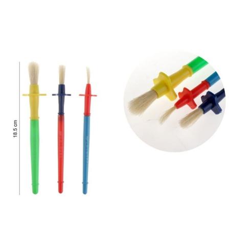 Set de 3 Pinceles Escolares