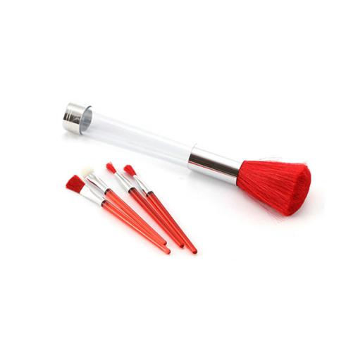Set de Brochas de Maquillaje Rojas