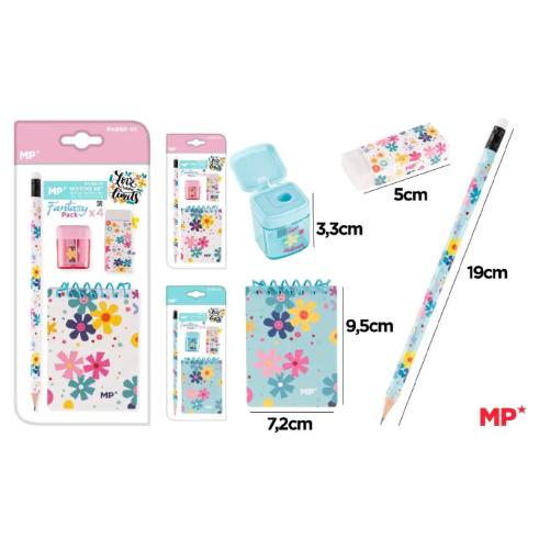 Set de Escritura Decoración Floral MP