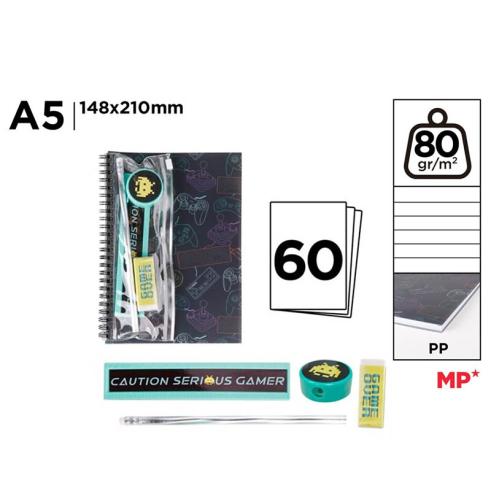 Set de Papelería Gamer