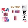 Set de Purpurina Rosa y Morado PM253-04
