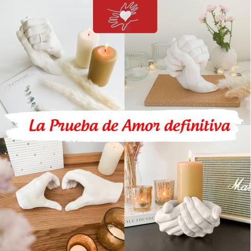 Set para Molde de Manos Pareja - Escultura de manos - Alginato para molde de manos