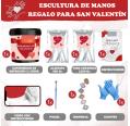 Set para Molde de Manos Pareja - Escultura de manos - Alginato para molde de manos