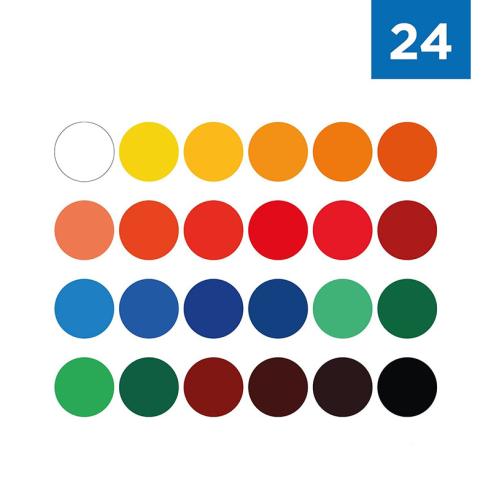 Set Pintura Acrilica Profesional para Manualidades y Pintura - 24 Tubos de 12ml
