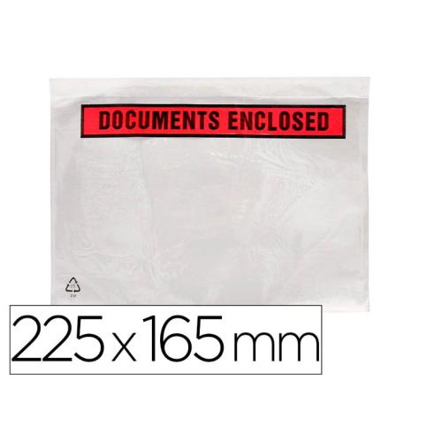 Sobre Autoadhesivo Portadocumentos 225x165 mm Paquete de 100 unidades Q-Connect