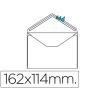 SOBRE LIDERPAPEL n.21 BLANCO c6 114x162 mm ENGOMADO. SOLAPA DE PICO. CAJA DE 500 UNIDADES