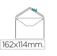 SOBRE LIDERPAPEL n.21 BLANCO c6 114x162 mm ENGOMADO. SOLAPA DE PICO. CAJA DE 500 UNIDADES