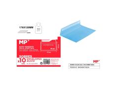 Sobres Azules 176x120mm (Comercial) - 10 Unidades