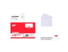 Sobres de Boda Blanco 140x90mm - 12 Unidades