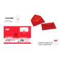Sobres de Boda Rojo 140x90mm - 12 Unidades