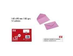 Sobres de Boda Rosa 140x90mm - 12 Unidades