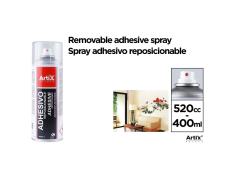 Spray Adhesivo Reposicionable 400ml Artix