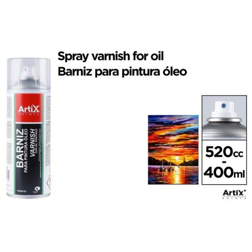 Spray Barniz para Pinturas Oleo 400ml Artix