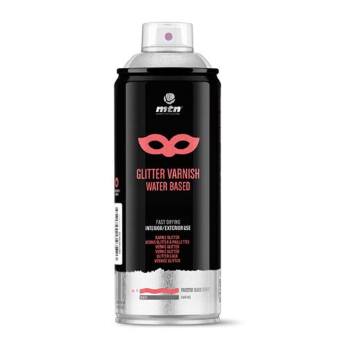 Spray MTN PRO Barniz Glitter Plata