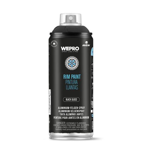 Spray MTN PRO Llantas Negro Brillante