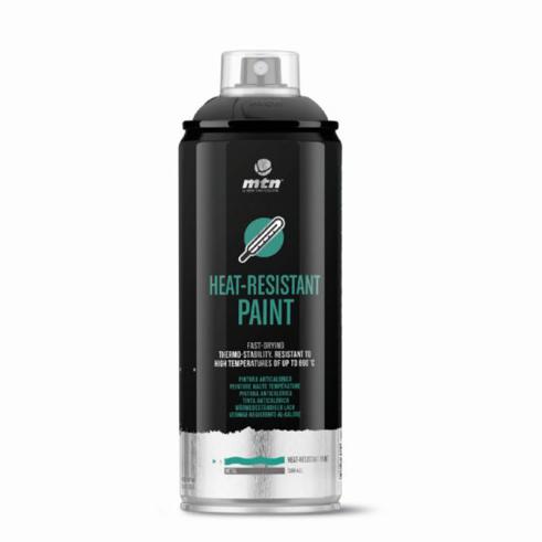 Spray MTN PRO Pintura Anticalórica Negra