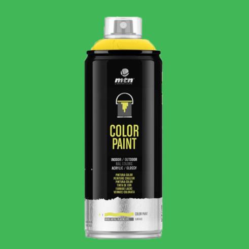 Spray MTN PRO RAL Acrílico R-6018 Verde Amarillento