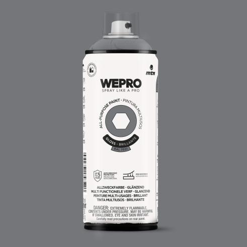 Spray MTN WEPRO Solvent Brillante GRIS MÁNCHESTER - RAL 7001