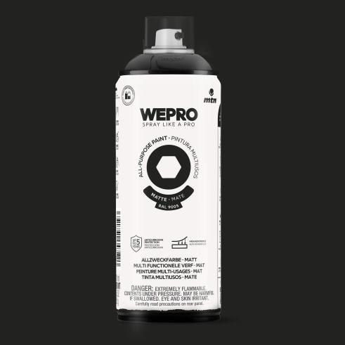Spray MTN WEPRO Solvent Mate NEGRO COSMOS - RAL 9005