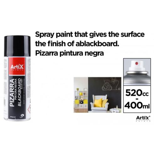 Spray Pintura Pizarra Negra 400ml Artix