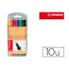 STABILO ESTUCHE DE ROTULADORES DE FIBRA POINT 88 10 COLORES