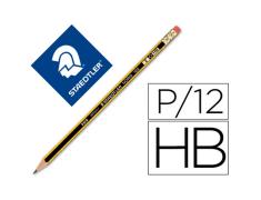 STAEDTLER LAPIZ DE GRAFITO CON GOMA NORIS 122