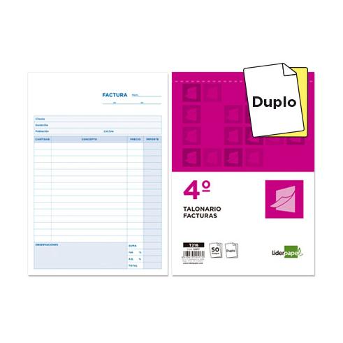 TALONARIO FACTURAS LIDERPAPEL