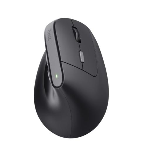 Trust Raton Inalambrico USB de Diseño Ergonomico con Indicadores LED - 6 Botones - Color Negro