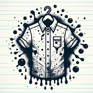 quitar manchas de tinta seca en ropa blanca