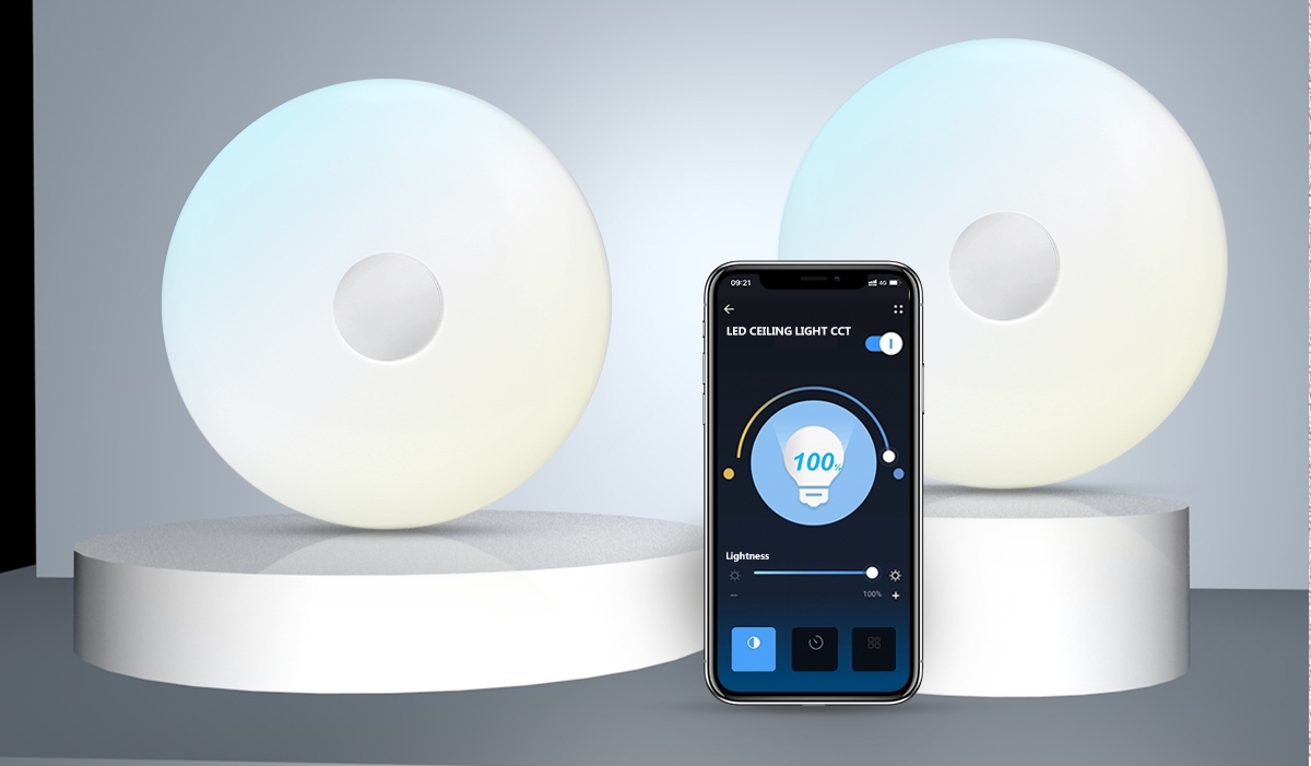 aplique led superficie para techo