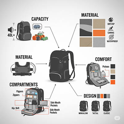 capacidad de las mochilas