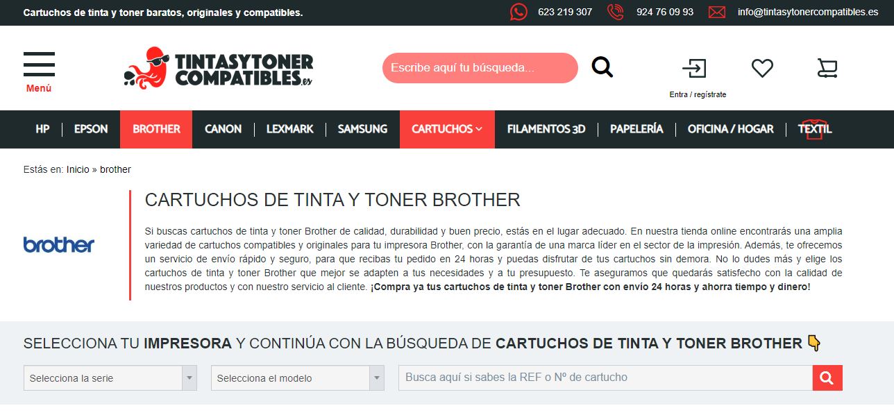 comprar cartuchos de tinta brother