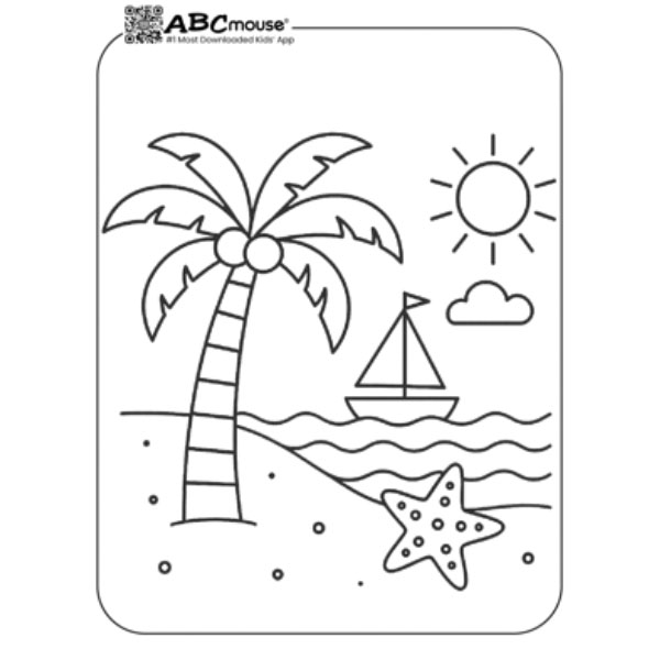 dibujo playa verano 1
